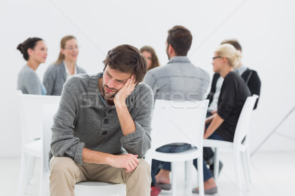 療法 サークル 男 フォアグラウンド グループ 座って ストックフォト © wavebreak_media