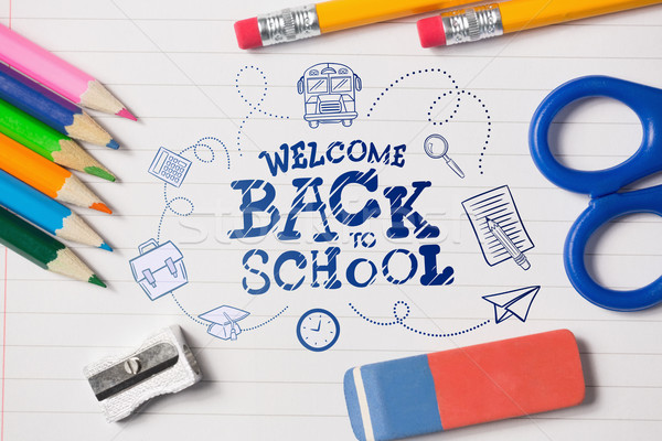 Stock photo: Composite image of back to school