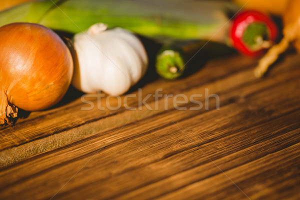 Vegetables laid out on table Stock photo © wavebreak_media