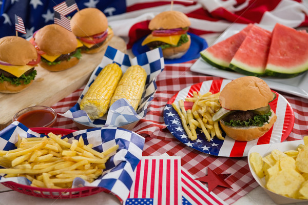 Breakfast with 4th july theme Stock photo © wavebreak_media