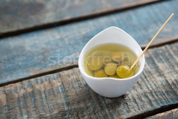 Toothpick in marinated olives Stock photo © wavebreak_media