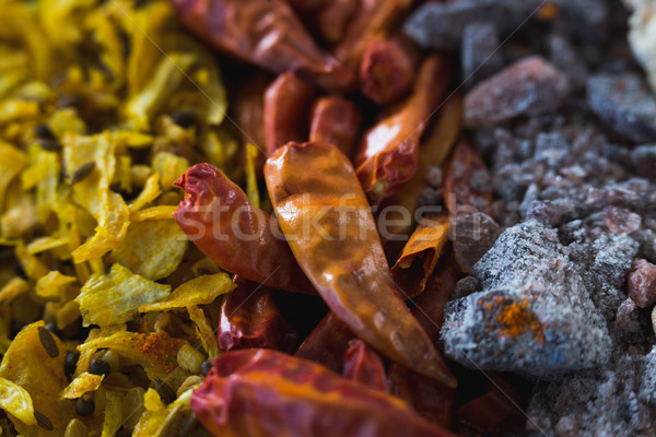 Gewürze unterschiedlich Farbe Kochen Ernährung Stock foto © wavebreak_media