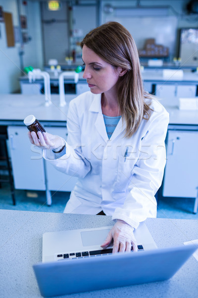 Scientist working with a laptop in laboratory Stock photo © wavebreak_media