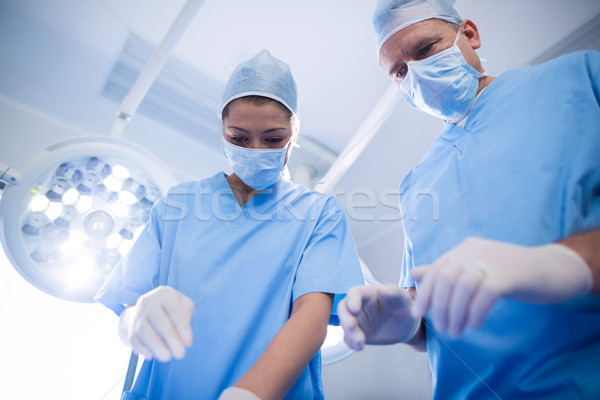 Stockfoto: Groep · chirurgen · operatie · kamer · ziekenhuis