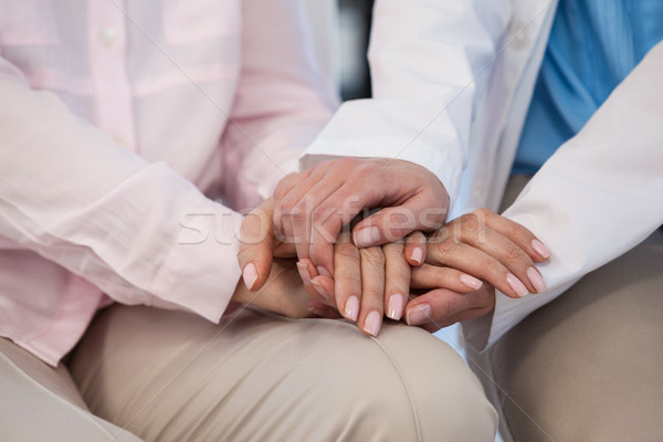 Close-up of female doctor consoling a patient Stock photo © wavebreak_media