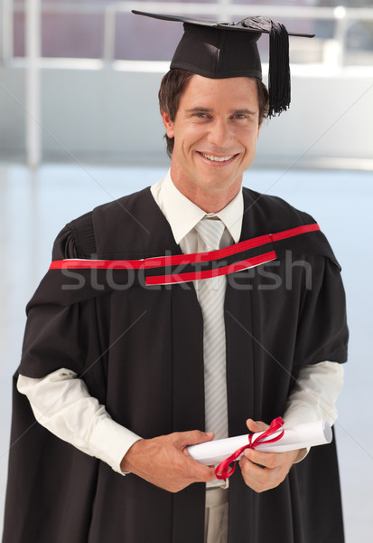 Man universiteit jonge gezicht school gelukkig Stockfoto © wavebreak_media