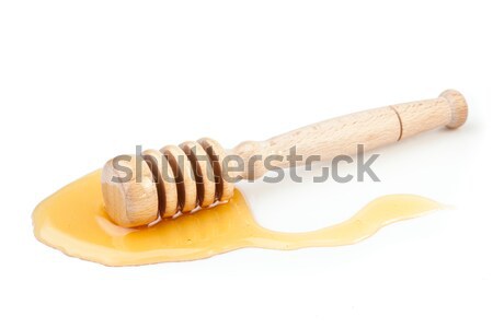 Honey dipper on the floor spilling honey Stock photo © wavebreak_media