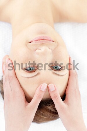 Cute baby lachend opening mond grijs Stockfoto © wavebreak_media