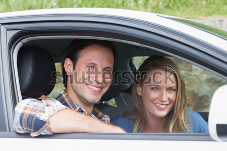 Sonriendo cámara coche feliz comunicación Foto stock © wavebreak_media