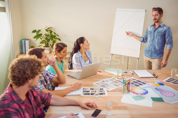 Geschäftsmann Präsentation Kollegen jungen Mann Stock foto © wavebreak_media