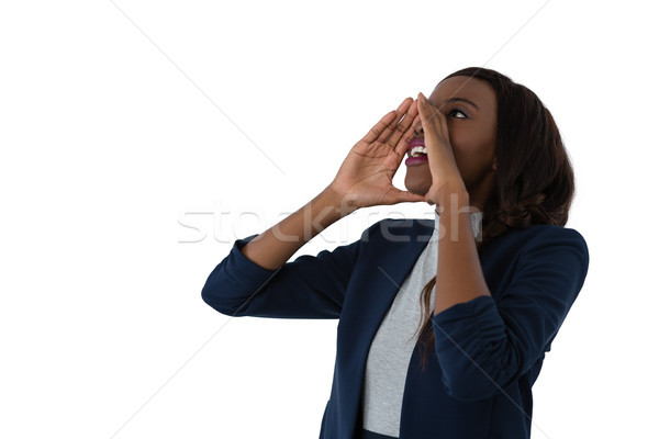 Mujer de negocios blanco mujer de trabajo Foto stock © wavebreak_media