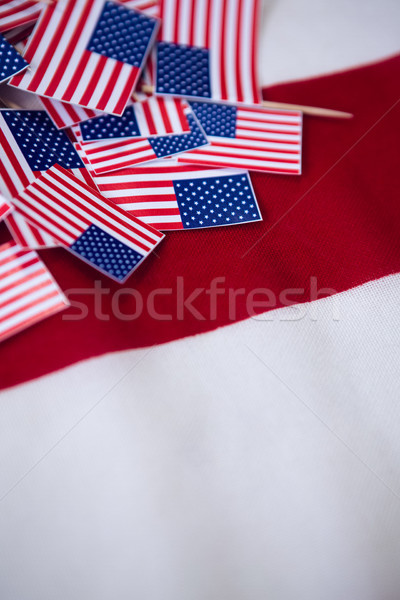 High angle view of American national flags Stock photo © wavebreak_media