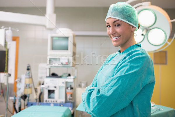 Zdjęcia stock: Szczęśliwy · chirurg · broni · operacja · pokój · szpitala