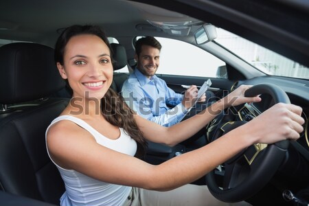 Conducción lección coche escrito comunicación Foto stock © wavebreak_media