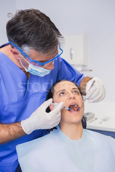 牙科醫生 注射 病人 牙科 診所 工作 商業照片 © wavebreak_media
