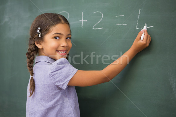 Escrito números pizarra escuela primaria escuela nino Foto stock © wavebreak_media