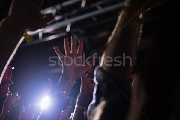 Kalabalık dans kaya konser gece kulübü kadın Stok fotoğraf © wavebreak_media