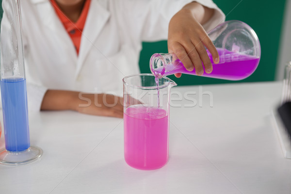 Schoolboy experimenting in laboratory Stock photo © wavebreak_media
