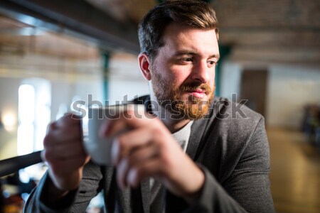 Karate speler houding man Stockfoto © wavebreak_media