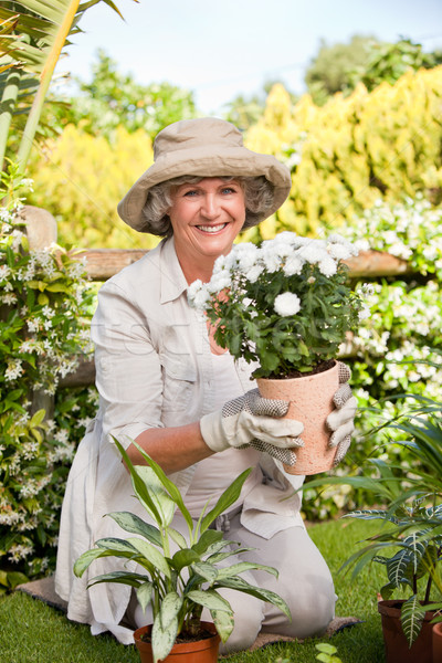 Smiling woman in her garden  Stock photo © wavebreak_media