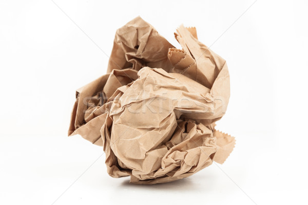 Crushed up paper bag for recycling Stock photo © wavebreak_media