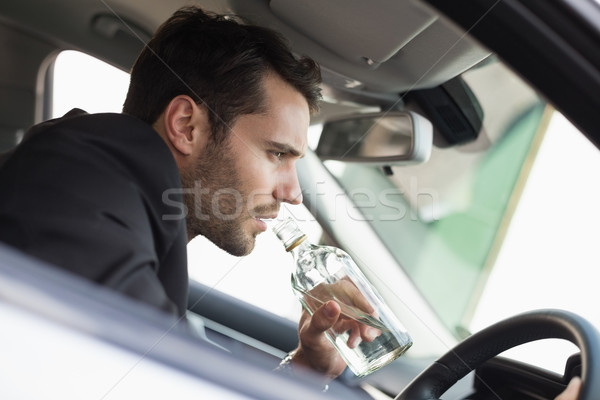 Jóvenes empresario conducción borracho coche negocios Foto stock © wavebreak_media