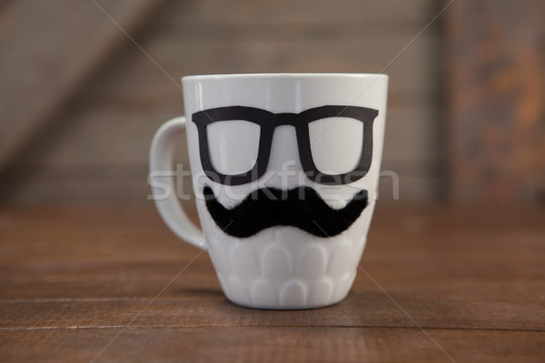 Falsificação bigode óculos caneca amor Foto stock © wavebreak_media