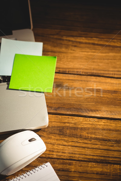 Overhead view of an desk Stock photo © wavebreak_media