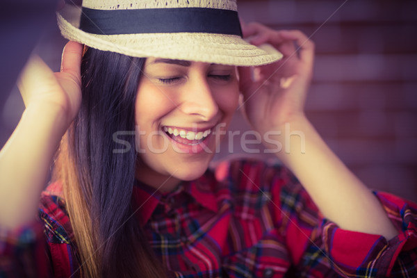 Beautiful hipster laughing at camera Stock photo © wavebreak_media