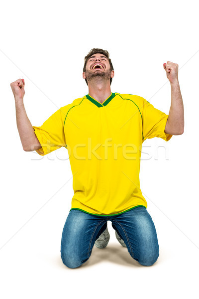 Handsome man with hands clasped Stock photo © wavebreak_media