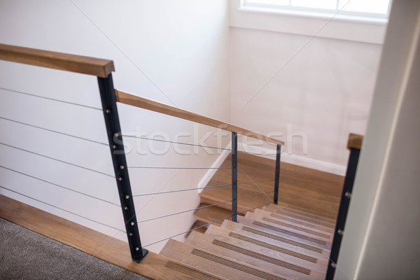 Escaliers maison bois design architecture [[stock_photo]] © wavebreak_media