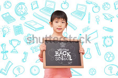 összetett kép mutat tábla iskola gyermek Stock fotó © wavebreak_media