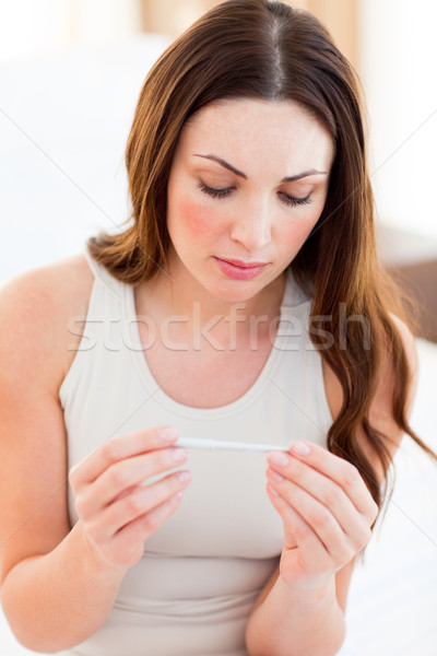Pensive woman finding out results of a pregancy test Stock photo © wavebreak_media
