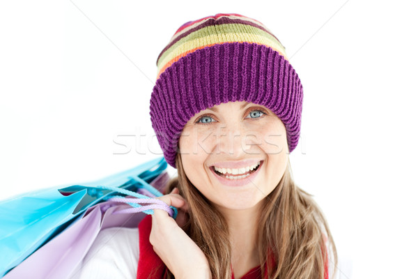 Smiling woman holding shopping bags  Stock photo © wavebreak_media