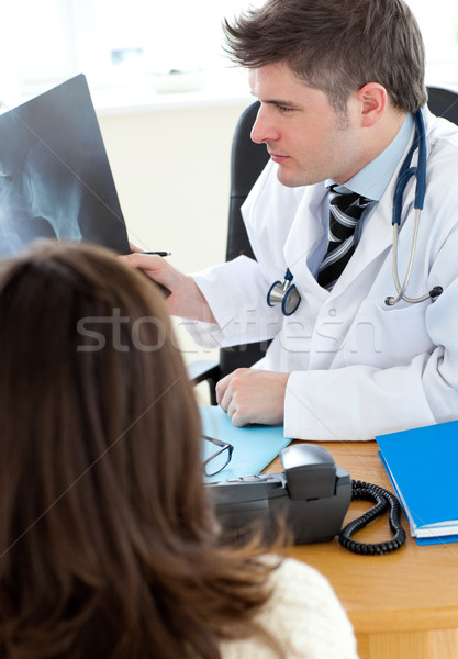 Stockfoto: Chirurg · Xray · vrouwelijke · patiënt · business · glimlach