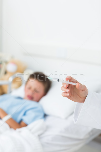Medico siringa ragazzo ospedale primo piano Foto d'archivio © wavebreak_media