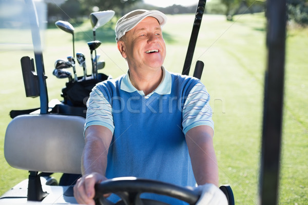 Mutlu golfçü sürücü golf golf sahası Stok fotoğraf © wavebreak_media