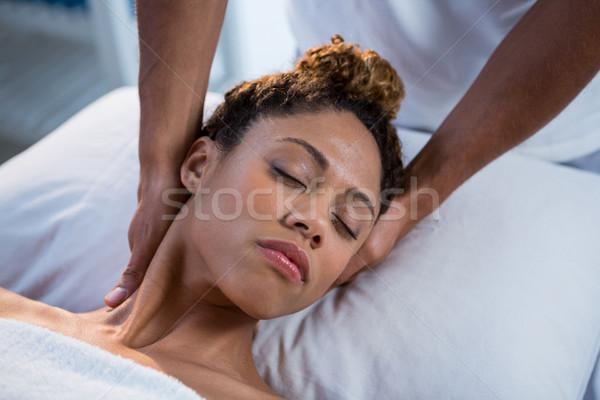Donna collo massaggio baby uomo medici Foto d'archivio © wavebreak_media