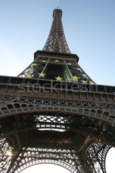 Eiffeltoren reizen retro staal vakantie vakantie Stockfoto © wavebreak_media