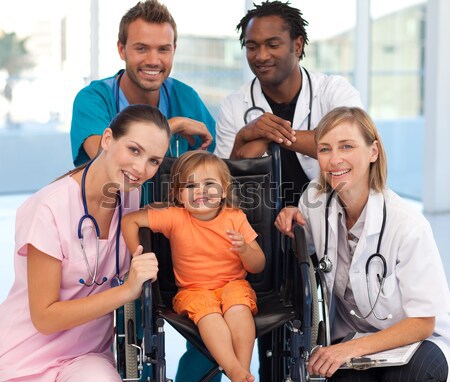 Collage of different medical situations in a hospital  Stock photo © wavebreak_media