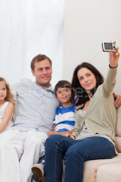 Jovem mãe família sofá Foto stock © wavebreak_media