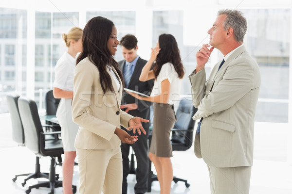 Stock photo: Business people meeting and talking together