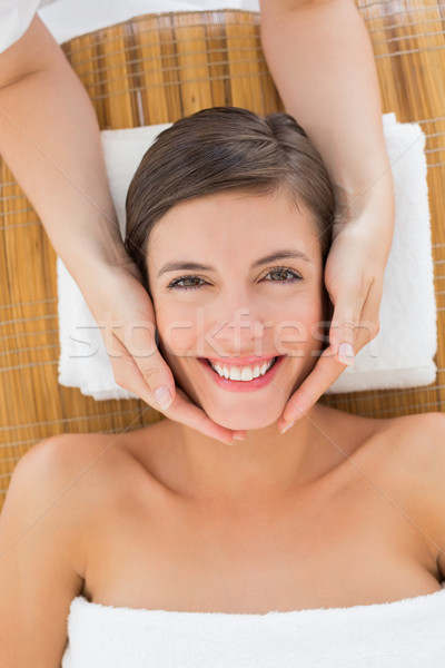 Séduisant jeune femme massage spa centre [[stock_photo]] © wavebreak_media