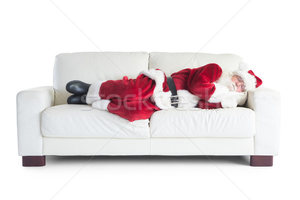Father Christmas sleeps on a couch Stock photo © wavebreak_media