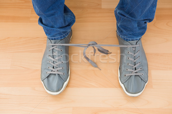 Mans shoes with tangled laces Stock photo © wavebreak_media