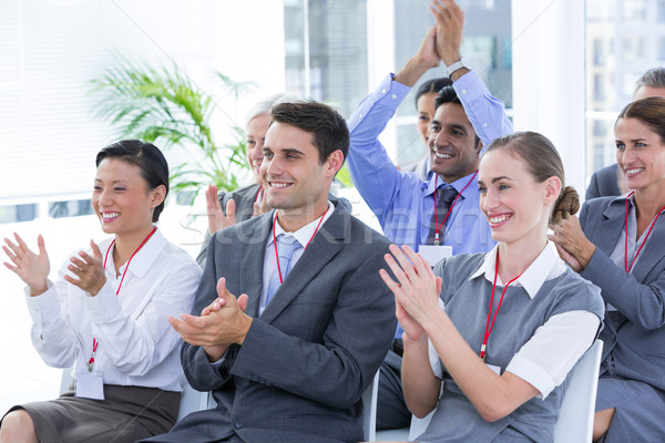 Business team applauding during conference Stock photo © wavebreak_media
