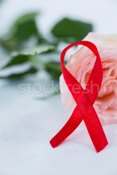 Vermelho sida fita branco Foto stock © wavebreak_media