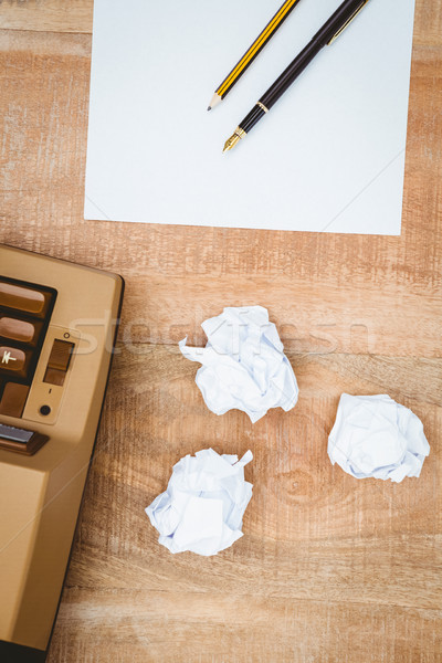 View of an old typewriter and paper Stock photo © wavebreak_media