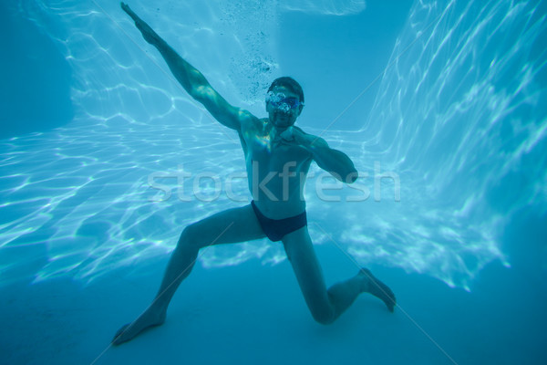 Homme posant subaquatique piscine Resort eau [[stock_photo]] © wavebreak_media