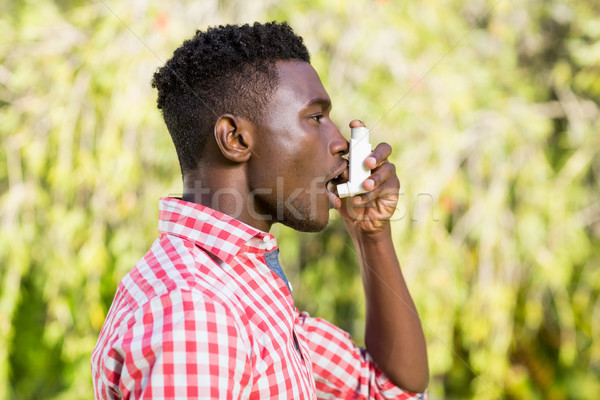 Man is taking a breath of air fresh Stock photo © wavebreak_media